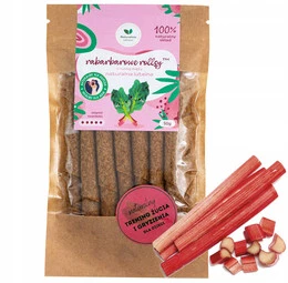 Rollsy RABARBAROWE z Naturalną Luteiną Nutką Mięty 50g Naturalnie Zdrowi