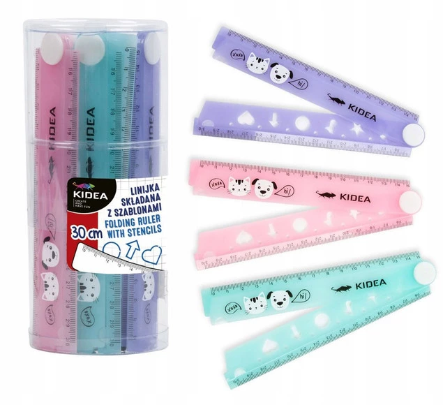 36X LINIJKA PASTELOWA