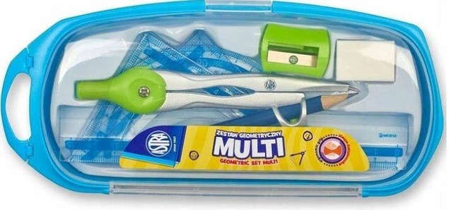Zestaw geometryczny w etui ASTRA Multi p10/cena za1szt.