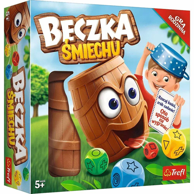 Beczka Śmiechu Gra Planszowa Rodzinna 5+ Trefl 01908