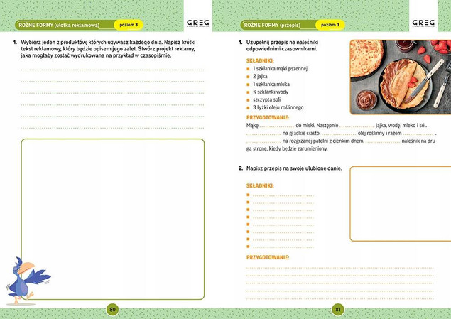 Gramatyka. Karty pracy w szkole i w domu klasa 2-3