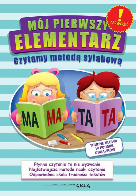 Mój pierwszy elementarz - czyt. m. sylab. BR Greg