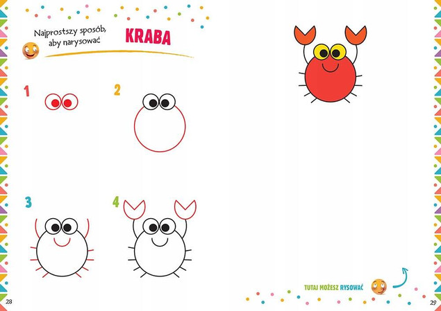 Malowanki z kolorowym wzorem. Pierwsze kroki rysowania. Najprostszy sposób, aby narysować…