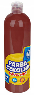 Farba Szkolna Plakatowa Brązowa 500ml W Butelce 3+ Astra