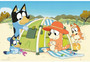 Puzzle 24 Maxi 24 Układanka Blue BLUEY Pies Pieski Plaża 3+Trefl 14357