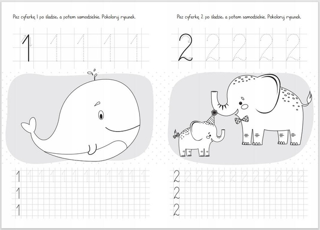 Moje Cyferki Szlaczki i Rysunki Do Kolorowania 5+ Skrzat