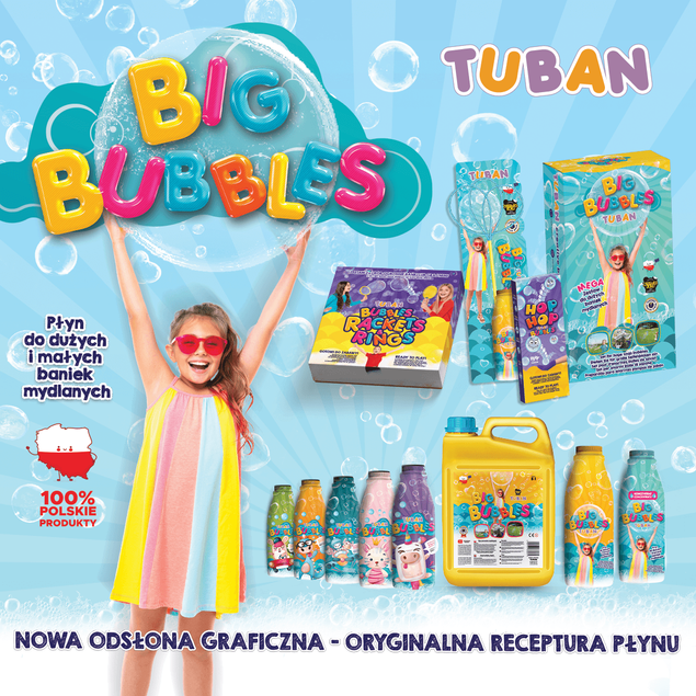 Tuban Bańki Mydlane Sznurek Okulary