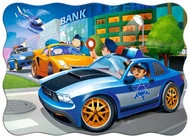 Puzzle 30 el. Układanka Dla Dzieci. Pościg Policja Castorland