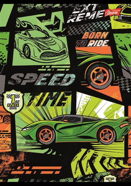 4 x UNIPAP ZESZYT A4/32 kratka z marginesem dla chłopca 5720