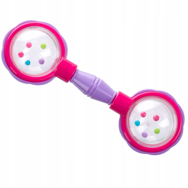 Canpol babies grzechotka SZTANGA różowa
