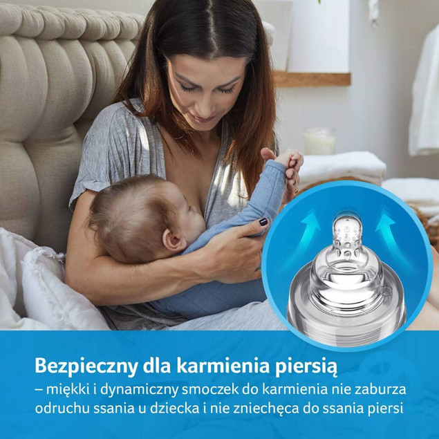 Smoczek dynamiczny do karmienia LOVI ŚREDNI 2 szt.
