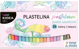 Plastelina Kidea pastelowe 24 kolory Derform
