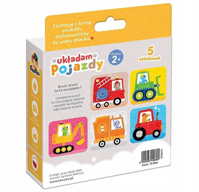CZUCZU Puzzle Układam Pojazdy 2+