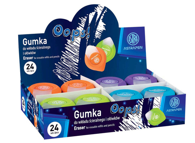 GUMKA OOPS! DO ŚCIERANIA DŁUGOPISÓW I OŁÓWKÓW ASTRA