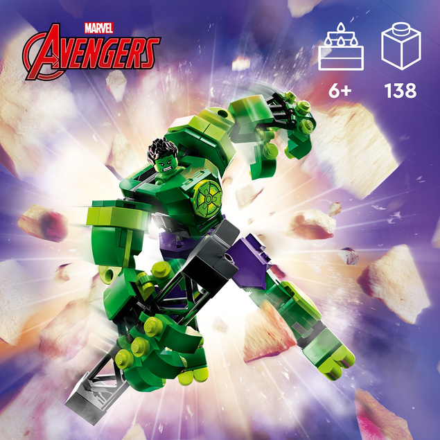 LEGO Marvel Mechaniczna Zbroja Hulka 138 el. 6+ 76241