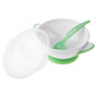 Miseczka na przyssawce white/green Akuku