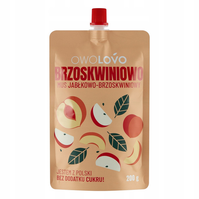 Mus Owolovo MIX SMAKÓW Dla Dzieci 200g PREMIUM Naturalny 15x 200g