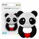Akuku Miękki gryzak silikonowy na ząbkowanie panda