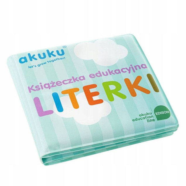 AKUKU KSIĄŻECZKA EDUKACYJNA DO WODY Z PISZCZKIEM