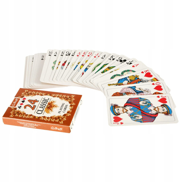 Karty Standardowe 24 Listyki Classic Trefl