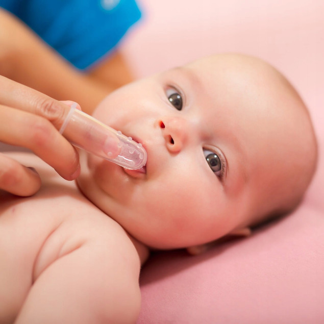 BOCIOLAND Szczoteczka Do Zębów i Dziąseł Silikonowa Masażer Dla Niemowląt