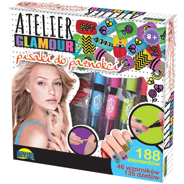 Atelier Glamour Pisaki Do Paznokci | Brokaty, Lakiery, Naklejki
