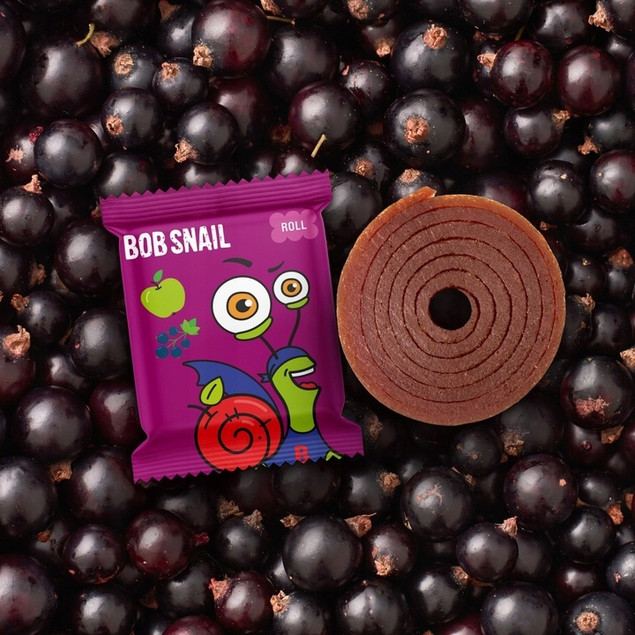 Przekąski Roll, jabłko - czarna porzeczka 100g | BOB SNAIL