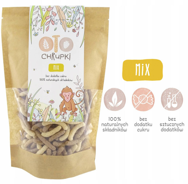 Zestaw OTO Chrupki Naturalne MIX 25g Otolandia 8PAK