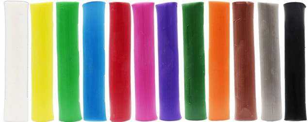 PLASTELINA SZKOLNA 12 KOLORY Inspiria