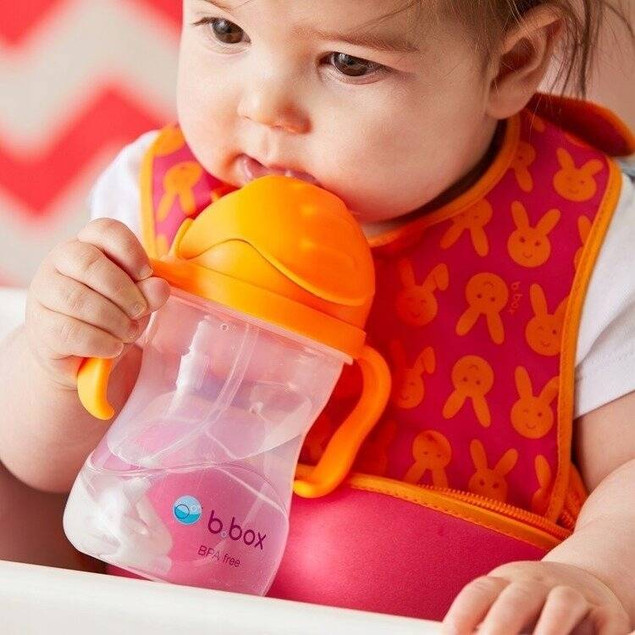 Bidon ze słomką 240 ml niekapek borówkowy B.BOX