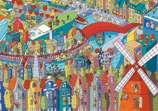 PUZZLE 1000 EYE SPY AMSTERDAM WIDOK KRAJOBRAZ