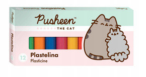 Plastelina Szkolna PUSHEEN 12 Kolorów Kot Kotek Majewski