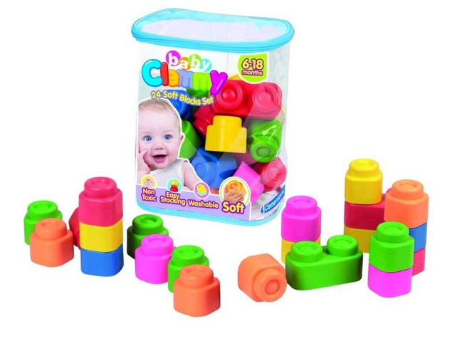 Clementoni klocki Miękkie CLEMMY 24el w worku 14889