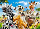 PUZZLE 260 UKŁADANKA ZWIERZĘTA AFRYKI SAFARI ZEBRA ŻYRAFA SELFIE 8+ CASTOR