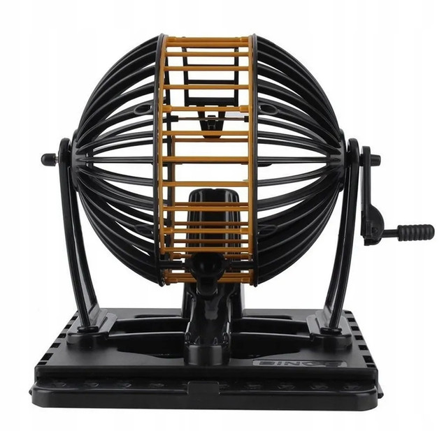 BINGO Gra Rodzinna Towarzyska Maszyna Losująca 3+ Dromader