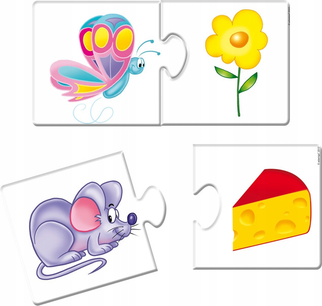 Układanka Zwierzaki i Ich Przysmaki Adamigo