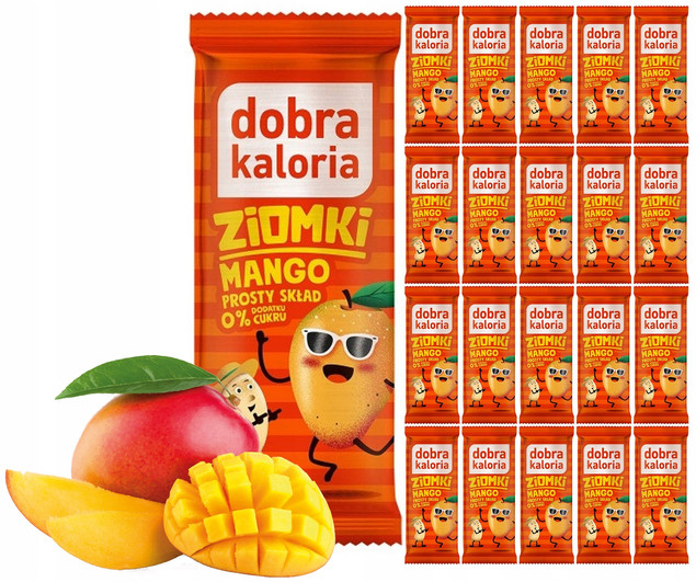 20x Zdrowy Baton MANGO Orzechy Nerkowca Komosa Błonnik Dobra Kaloria
