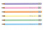 Colorino Ołówek z gumką Pastel mix kolorów