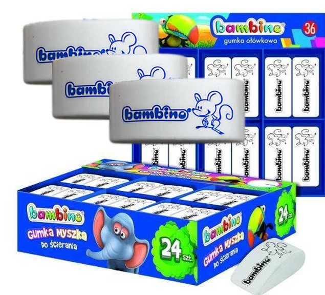 Gumka Myszka p24   MAJEWSKI,cena za 1szt