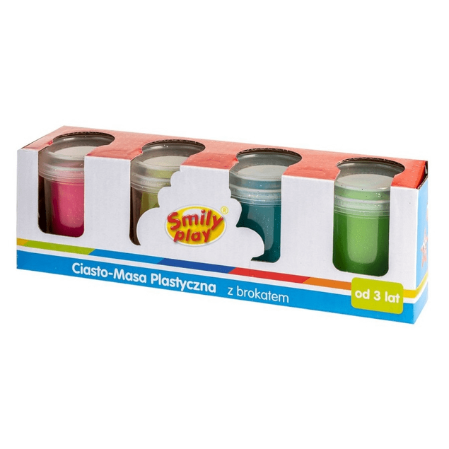 CIASTO-MASA PLASTYCZNA BROKATOWA 4 KOL.