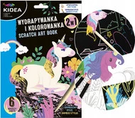 WYDRAPYWANKA KOLOROWANKA JEDNOROŻCE 6 ark. + RYSIK