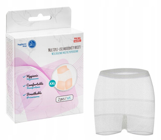 AKUKU Majtki Poporodowe WIELORAZOWE Siatka 2szt XXL A0236