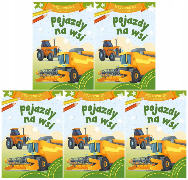 Maluszkowe malowanie. Pojazdy na wsi