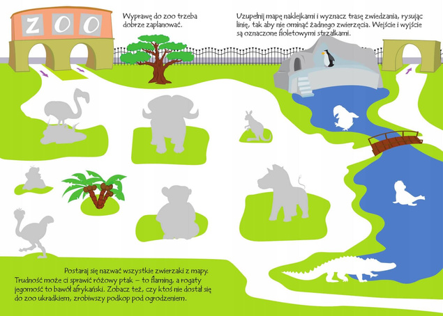 AKADEMIA 4-LATKA CZTEROLATKA ZOO ponad 80 naklejek