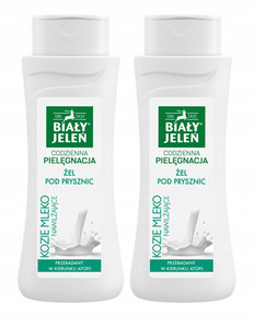 2x BIAŁY JELEŃ Żel Pod Prysznic KOZIE MLEKO 300 ml