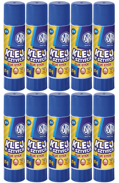 10x Astra Klej w sztyfcie 21g