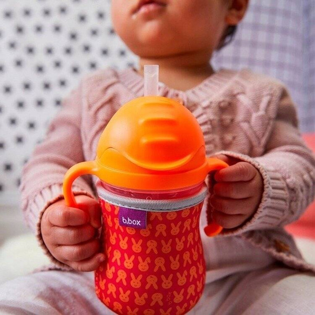 Bidon ze słomką 240 ml niekapek borówkowy B.BOX