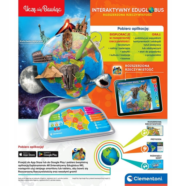 Globus Interaktywny EduGlobus 50847 | Clementoni