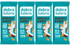 4x DOBRA KALORIA Zdrowy Baton Orzechy Nerkowca i Kokos Bez Dodatku Cukru