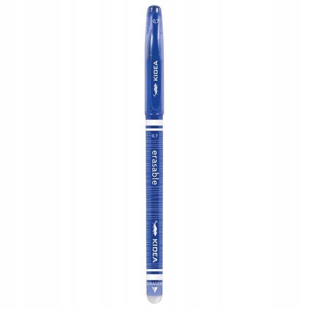 12x DŁUGOPIS WYMAZYWALNY NIEBIESKI 0,7 mm KIDEA